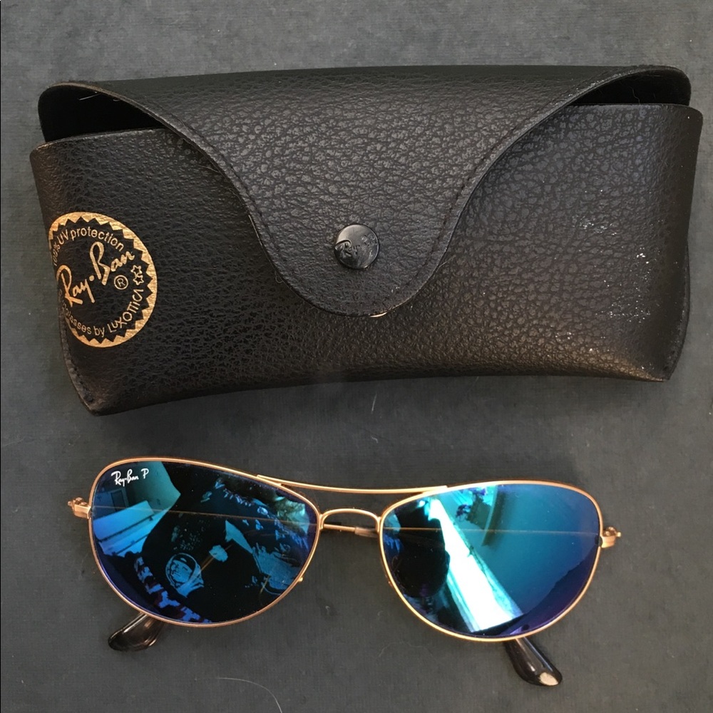 Ray-Ban Polarized Lens Aviator Sunglasses
